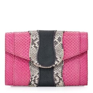 Khirma Python Clutch Crossbody NWOT